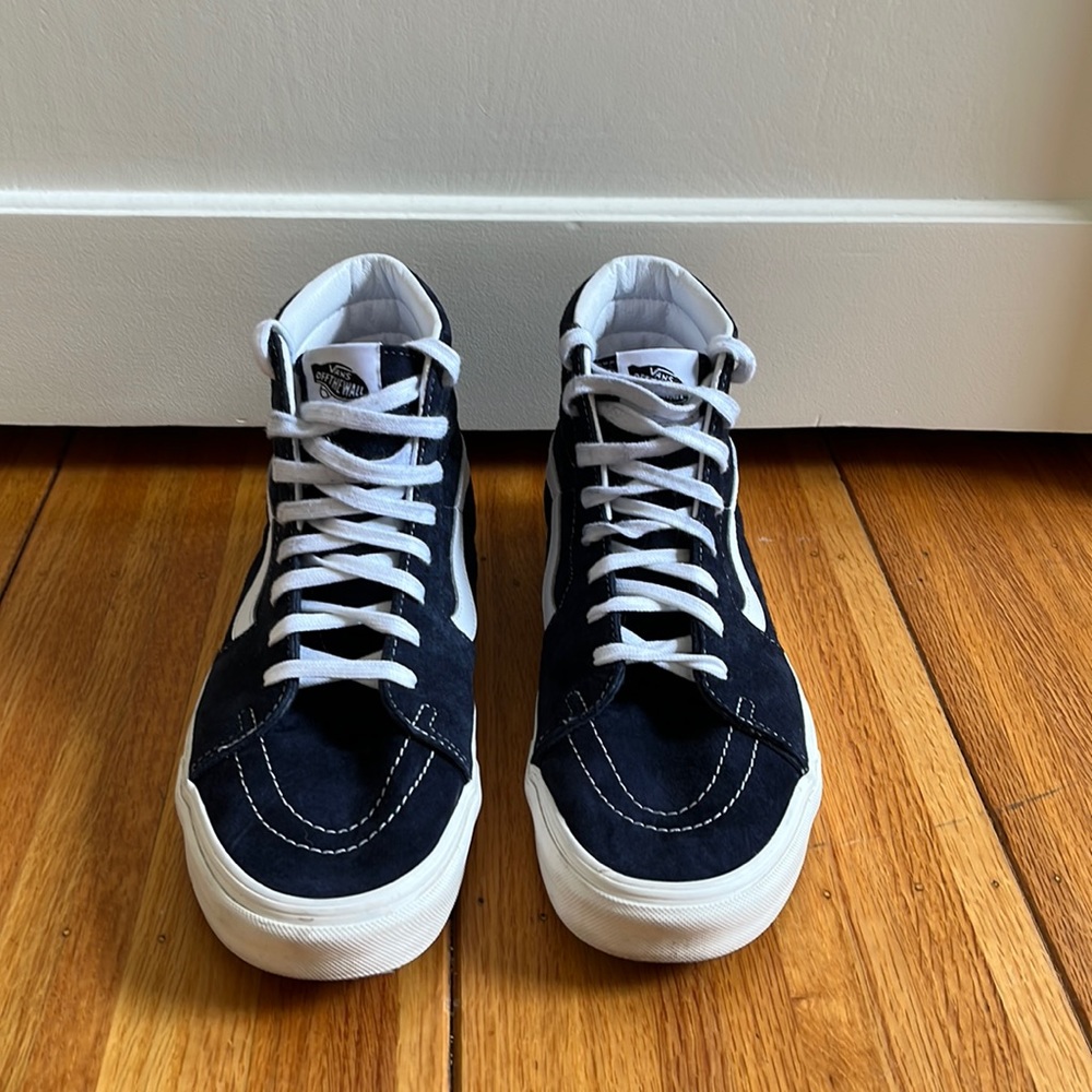 Vans Pig Suede Sk8-hi Navy, men’s 10.5